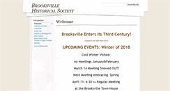 Desktop Screenshot of brooksvillehistoricalsociety.org