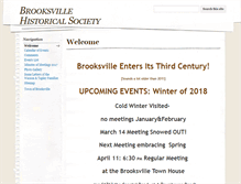 Tablet Screenshot of brooksvillehistoricalsociety.org